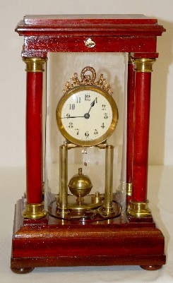 Gustav Becker Disk Pendulum Anniversary Clock — Antique Clocks Price Guide
