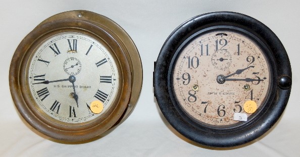 2 Seth Thomas Ship's Bell Clocks — Antique Clocks Price Guide