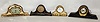 New Haven, Lux and U.S.A. Metal Mantel Clocks