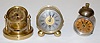 3 Metal Alarm Clocks