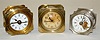 3 German Metal Alarm Clocks