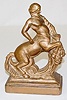 Metal Half Man Half Horse Clock Statue