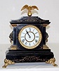 Ansonia "La Duchesse" Style Enameled Iron Clock