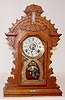 Ingrahm Walnut 8 Day Kitchen Clock