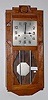 Hamburg German Oak Wall Hanging Box Clock