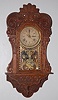 Am. Mfg. Oak "The Prophet" Calendar Wall Clock