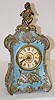 Kroeber "Pompadour" Enameled Iron Mantel Clock