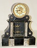 French Marble and Slate Mantel Clock