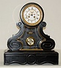 French "Horlocerie, Paris" Slate Mantel Clock