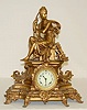Ansonia Undine and Huntress Statue Clock