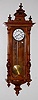 2 Weight Carved Walnut Vienna Regulator Clock