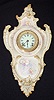 Royal Bonn #3 Hanging China Clock with Eagle