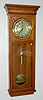 Antique Oak 1 Weight Wall Regulator Clock