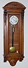 Mahogany 1 Wt. Carved Vienna Regulator Clock