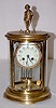 L. Marti French Cupid Crystal Regulator Clock