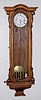 3 Weight Vienna Regulator Clock, Serpentine Case