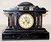 A.D. Mougin Slate & Marble Mantel Clock