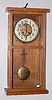 German Oak Wall Regulator Clock