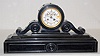 French Enoch Freres Slate Scroll Mantel Clock