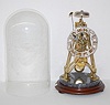 Bell Striking Fusee Skeleton Clock with Dome