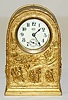 Jennings Bros. Drinking Scene Metal Novelty Clock