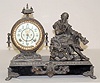Ansonia "Macbeth" Seated Statue Clock
