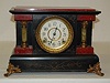 Enameled Wood Mantel Clock