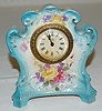 Ansonia Royal Bonn "Armor" Miniature China Clock