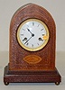 Junghans Germany Inlaid Mahogany Mantel Clock