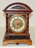 German H.A.C. Wood Cabinet Clock