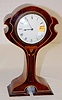 Inlaid Floral Key Wind Clock