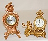 2 New Haven Metal Novelty Clocks