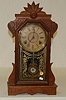 Gilbert Walnut "Arcus" Carved Kitchen Clock