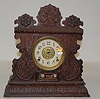 Ingraham Oak Carved Kitchen Clock