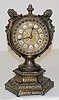Ansonia "Etruscan" Metal Mantel Clock