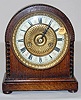 German H.A.C. Wooden Cabinet Clock