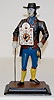 Cast Metal Clock Peddler Clock