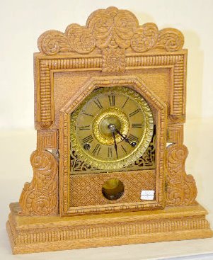 Ingraham Oak Cabinet B Mantel Clock — Antique Clocks Price Guide