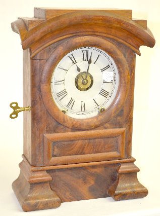 Seth Thomas Burl Walnut Arch Top Clock — Antique Clocks Price Guide