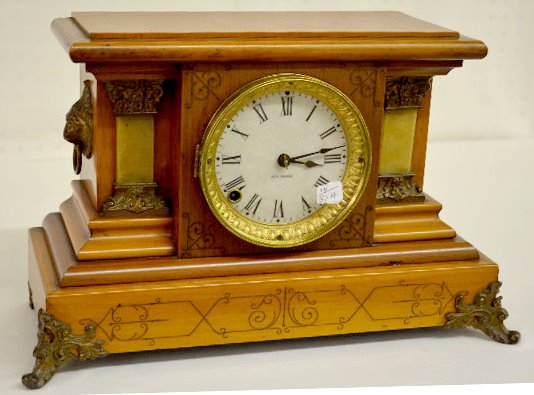 Seth Thomas Wood Mantel Clock — Antique Clocks Price Guide