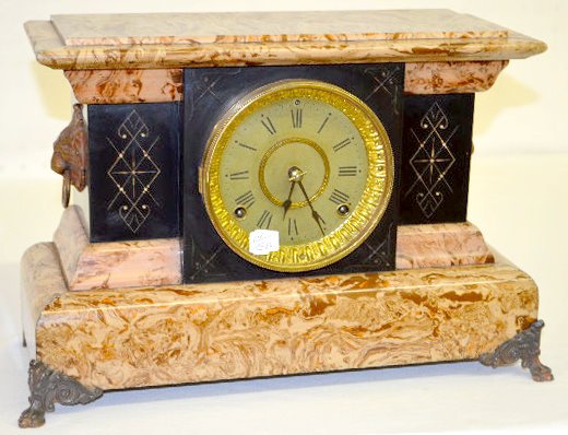 Seth Thomas Caramel Slag Adamantine Mantel Clock — Antique Clocks Price Guide