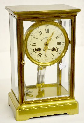 French Tiffany &amp; Co. Crystal Regulator Clock — Antique Clocks Price Guide
