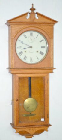 Oak Seth Thomas "Umbria" Oak Wall Clock — Antique Clocks Price Guide