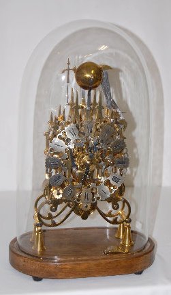English Triple Fusee Skeleton Clock, Circa 1970's — Antique Clocks Price Guide