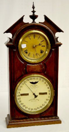 Ithaca No. 8 Walnut Library Shelf Clock — Antique Clocks Price Guide