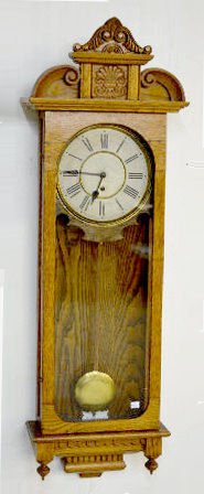 Oak Waterbury "Pictou" Wall Clock — Antique Clocks Price Guide