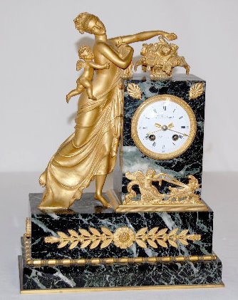 A.D. Mougin Ormolu and Marble Clock, "La Bontemps" — Antique Clocks Price Guide