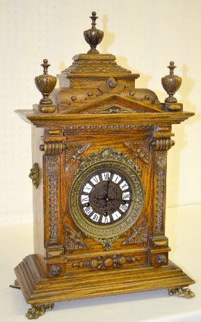 Gazo Oak "Mission Bay" Chiming Cabinet Clock — Antique Clocks Price Guide