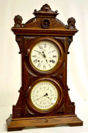 Welch Audran BB Lewis Calendar Clock — Antique Clocks Price Guide