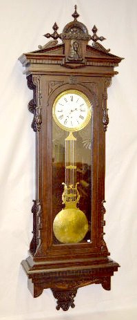 Gilbert No. 8 Pin Wheel Jeweler's Regulator Clock — Antique Clocks Price Guide